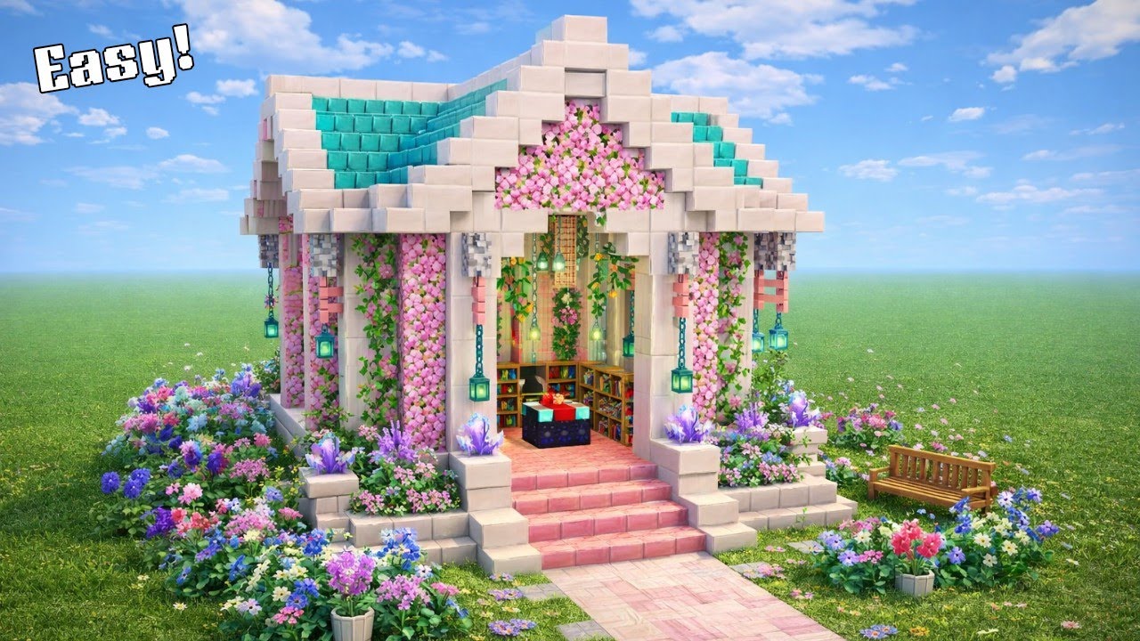 Easy 10 MINUTE Build Enchantment Room Tutorial #akhilog #minecraft