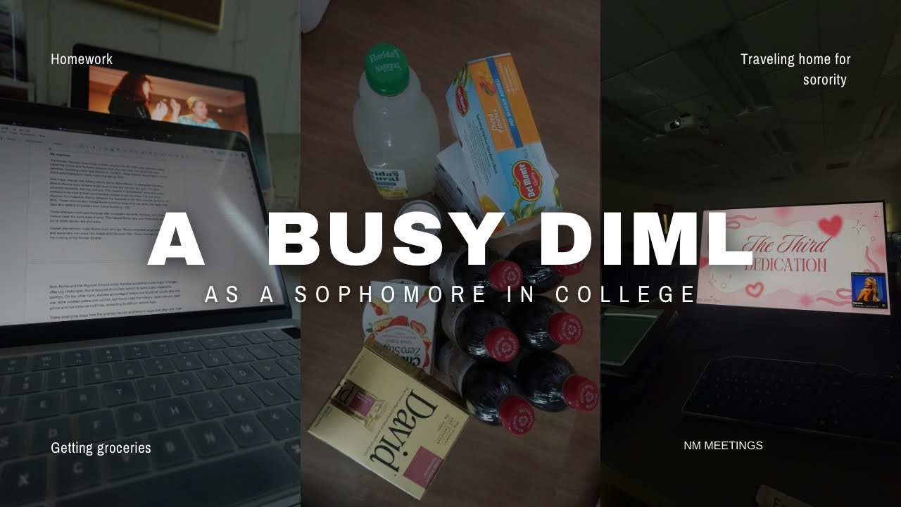 a busy day as a college student 