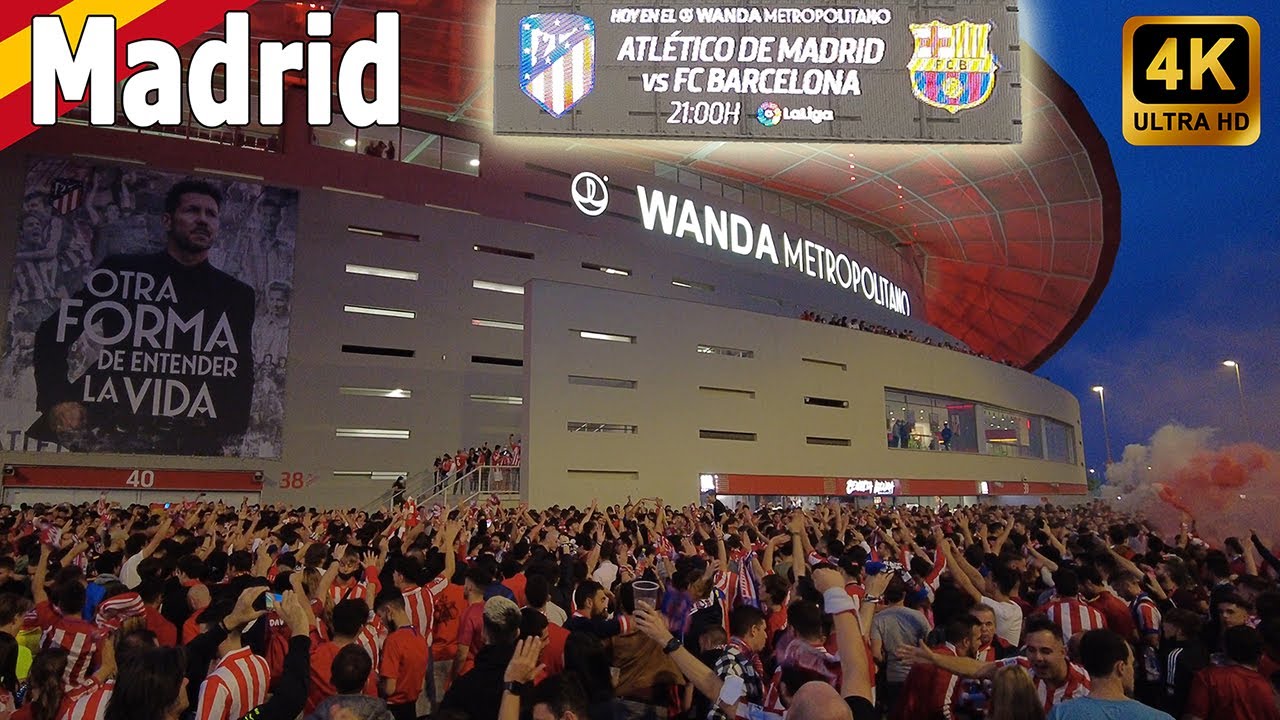 Atletico de Madrid - FC Barcelona ⚽ Wanda Metropolitano walking tour ⚽ Madrid [4k]  Spain 02/10/2021