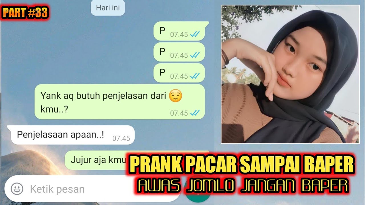 PRANK pacar romantis lewat chat bikin baper_#prank taks chat wa romantis bikin baper