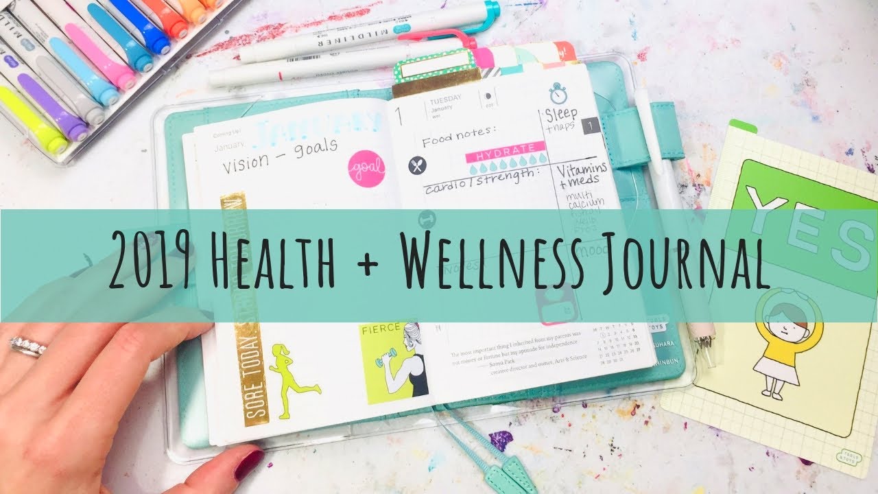 How I'm Setting up and Planning to Use my 2019 Health + Wellness Journal and Tracker | Hobonichi A6