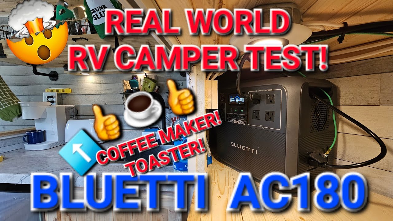 Внешний аккумулятор BLUETTI AC180 1800 Вт - 1125 Вт·ч! Испытание в реальных условиях для автодома!