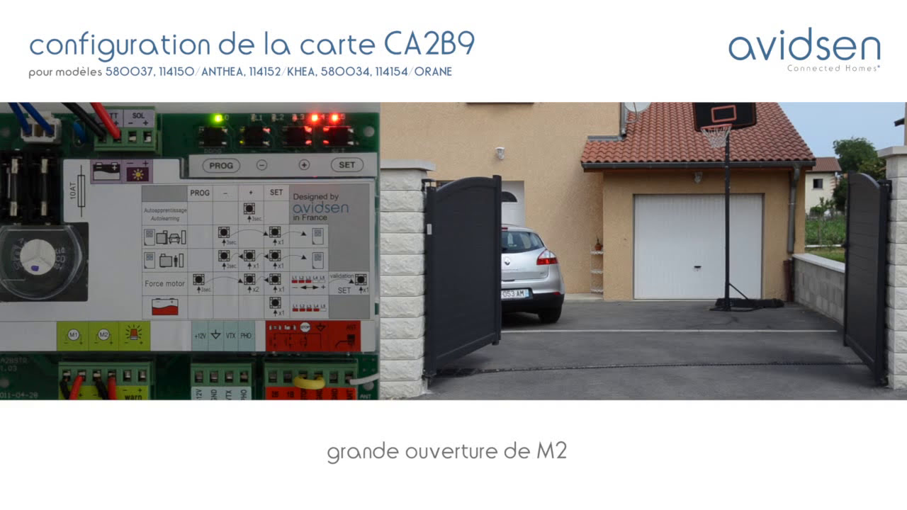 CARTE électronique CA2B9 #avidsen  pour motorisation à bras Avidsen