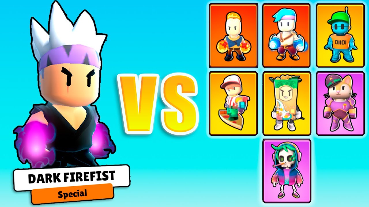 DARK FIREFIST vs NEW 0.48 SKINS Tournament in Stumble Guys 🔥 Battle 1VS1