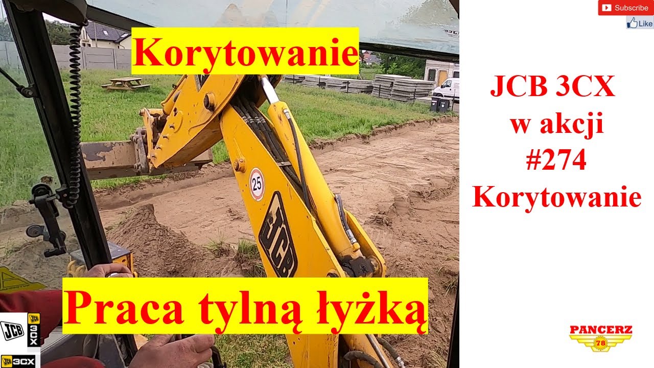 JCB 3CX w akcji # 274 Korytowanie