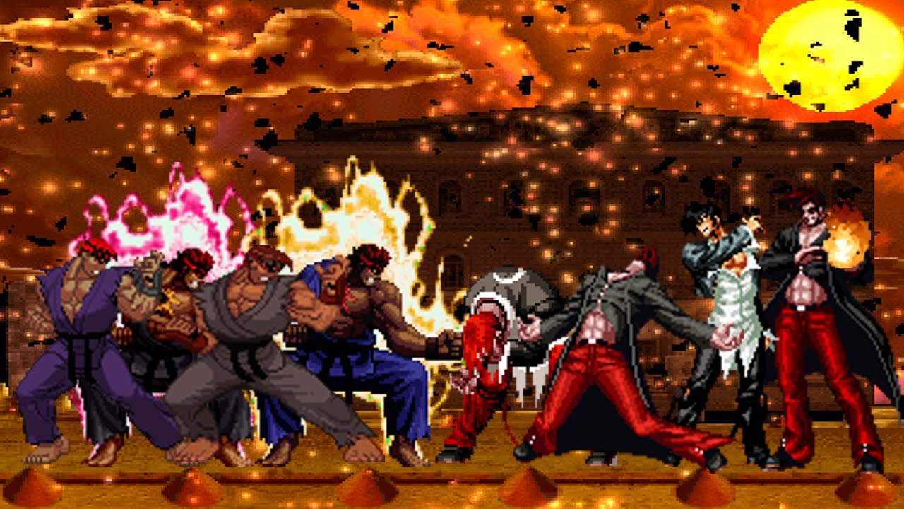Mugen - Team Evil Ryu vs. Team Orochi Iori - 殺意隆隊 vs. 暴走庵隊