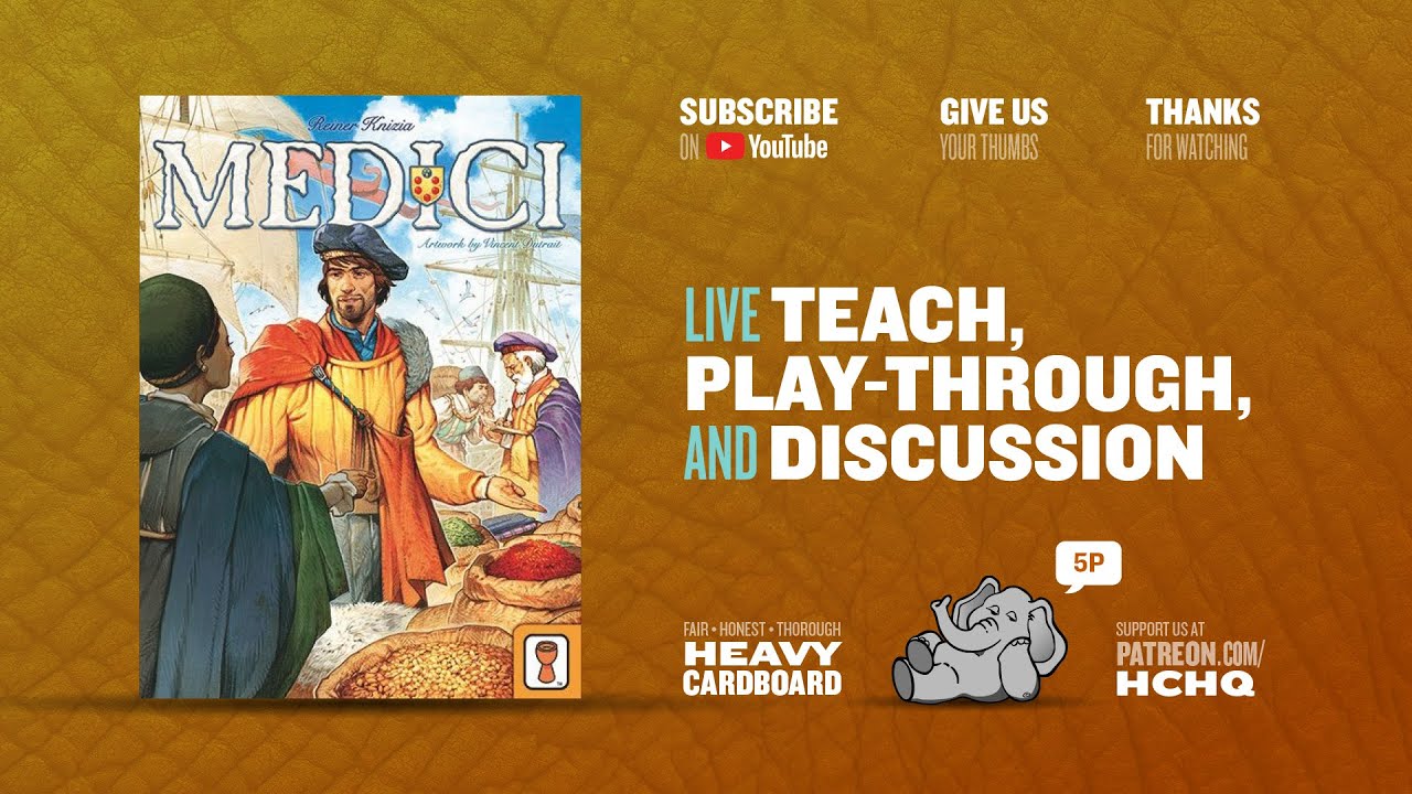 Medici - 6p Teaching, Play-through, & Round table by Heavy Cardboard