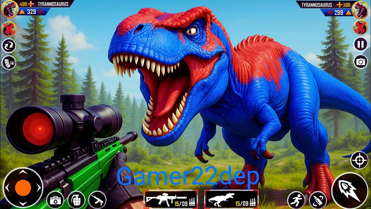Real Dinosaur Jurassic -Wild Animal hunter 3D android gameplay 