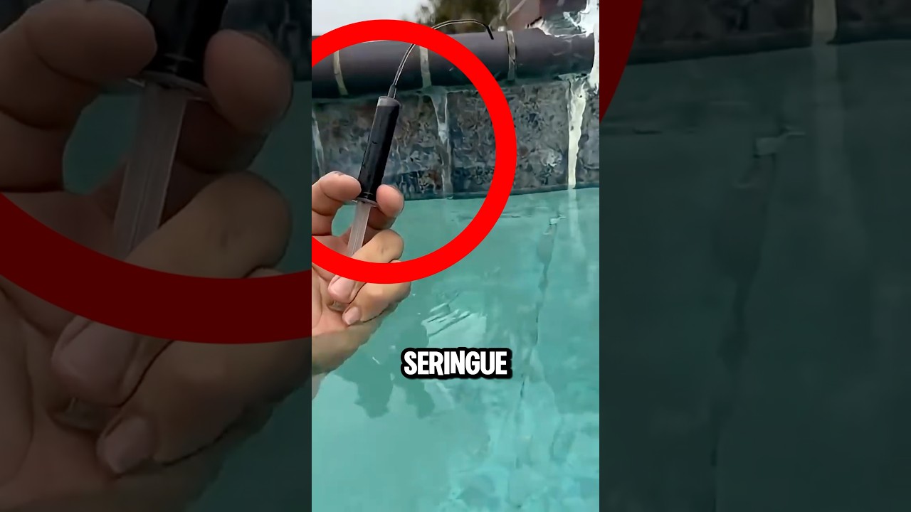 L&rsquo;astuce g&eacute;niale pour rep&eacute;rer une fuite dans ta piscine💧