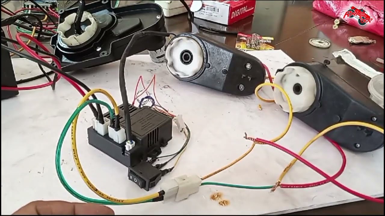MENGHIDUPKAN 2 MOTOR GEARBOX ATAU LEBIH DENGAN 1 KONTROLER - MOBIL MOBILAN AKI 12 V
