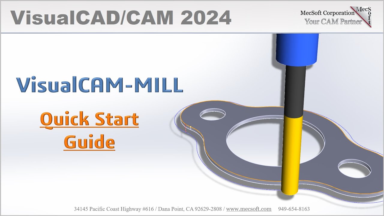 VisualCAD/CAM 2024: Milling Quick Start Guide