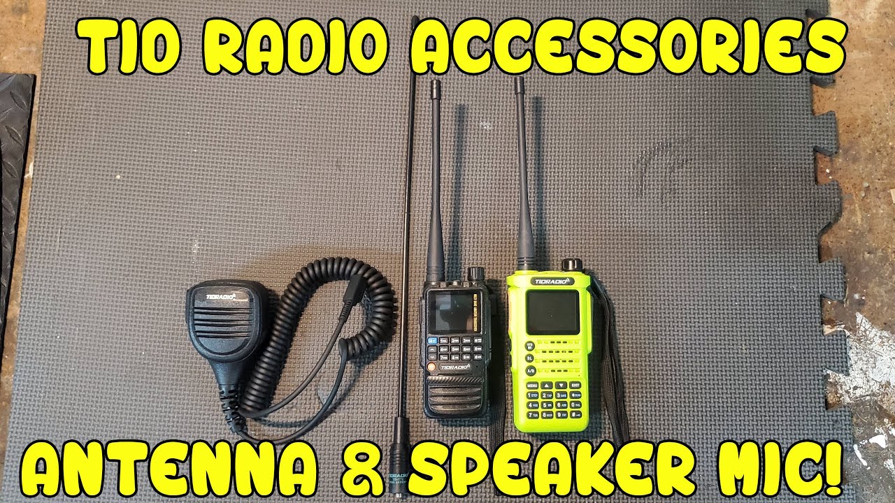 Tidradio Accessories for your handheld radio! The TD-771 GMRS Antenna and the TD-HM060 Speaker Mic.