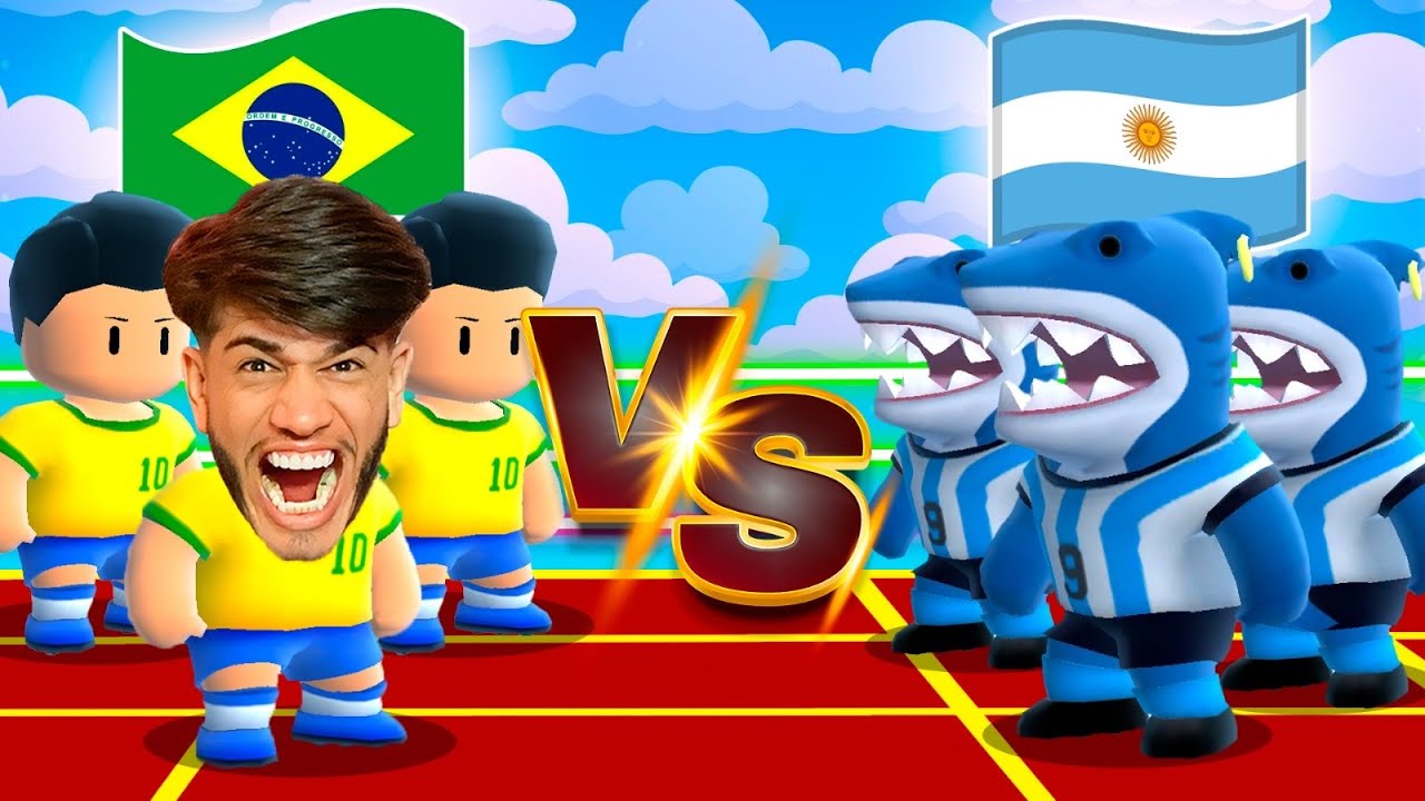 BRASIL X ARGENTINA NO STUMBLE GUYS - FUI HUMILHADO PELOS ARGENTINOS