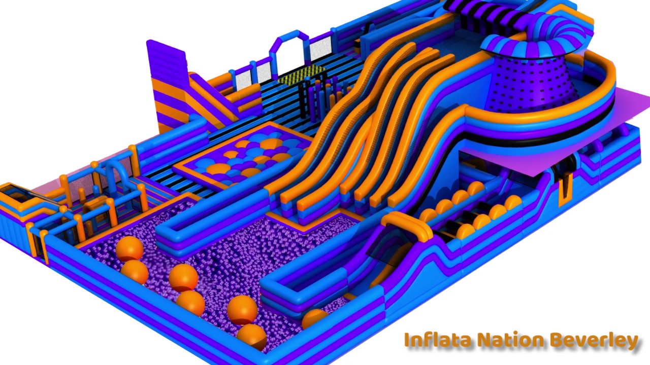 THE WORLD'S FIRST DOUBLE DECKER INFLATABLE THEMEPARK!