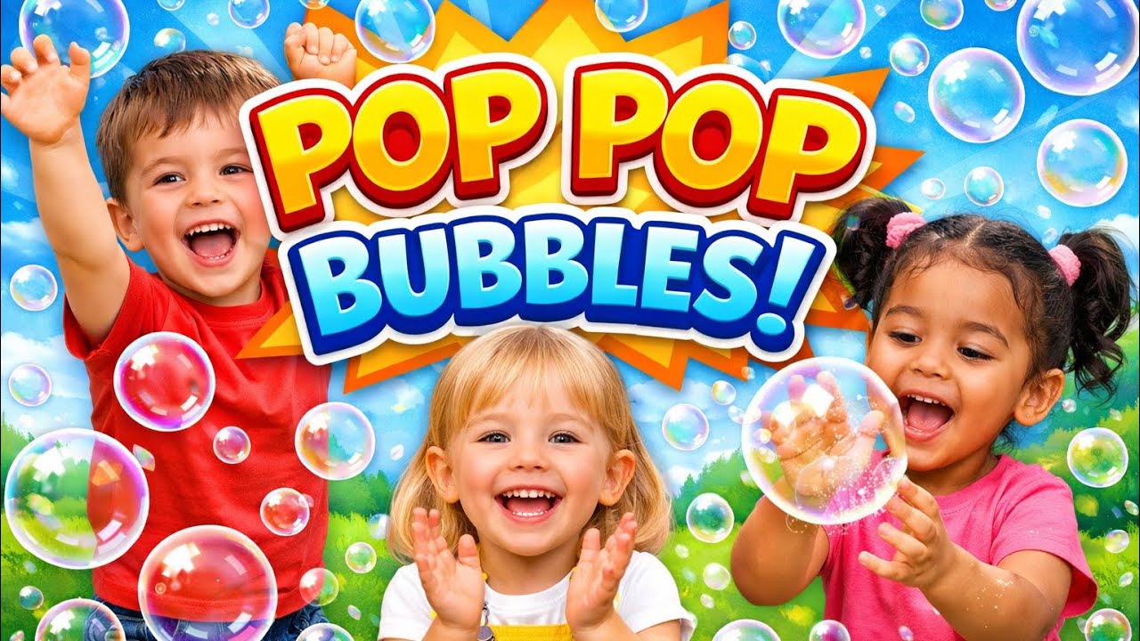 Bubble Song for Kids | Pop Pop Bubbles! Toddler Learning Video with Jumping & Clapping