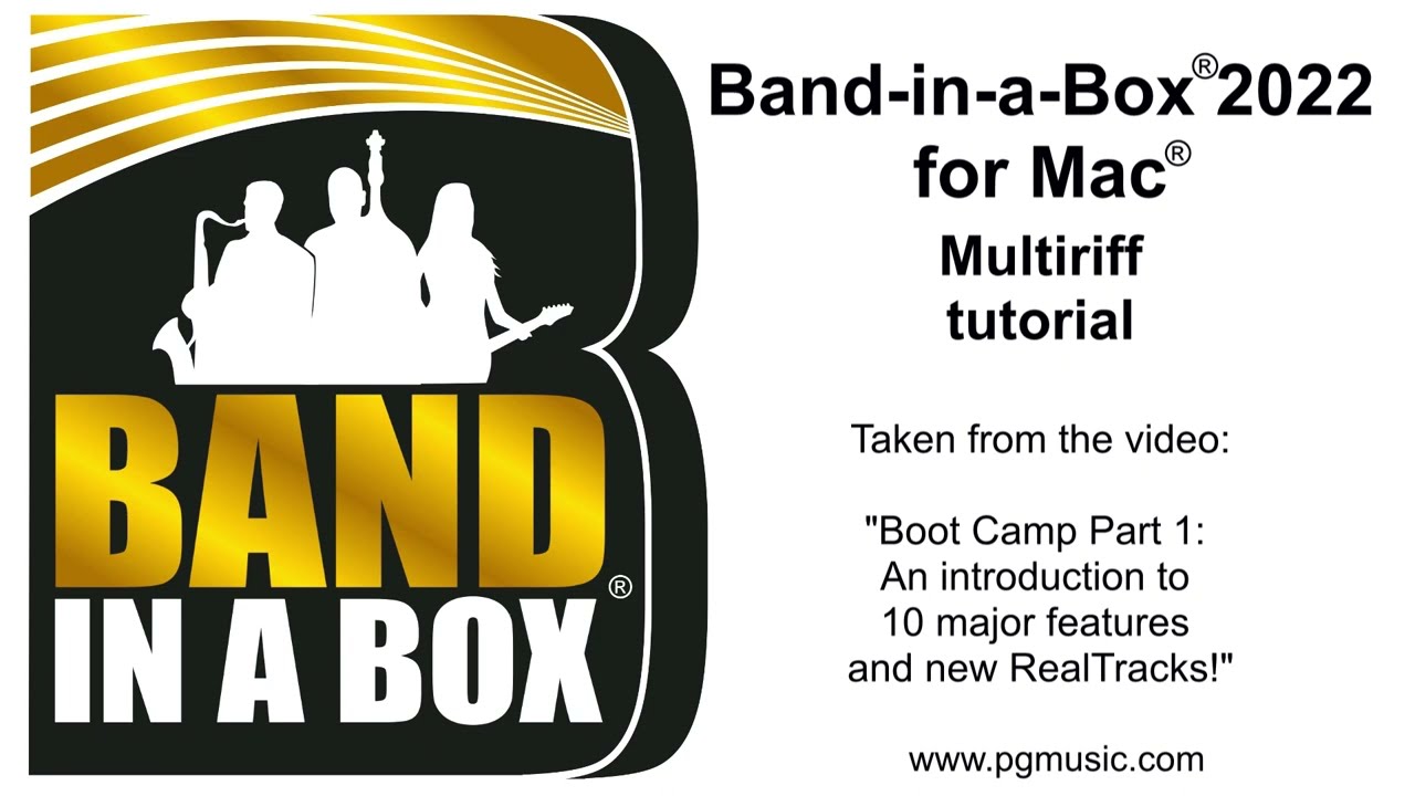 Band-in-a-Box® 2022 for Mac® Feature: Multiriffs