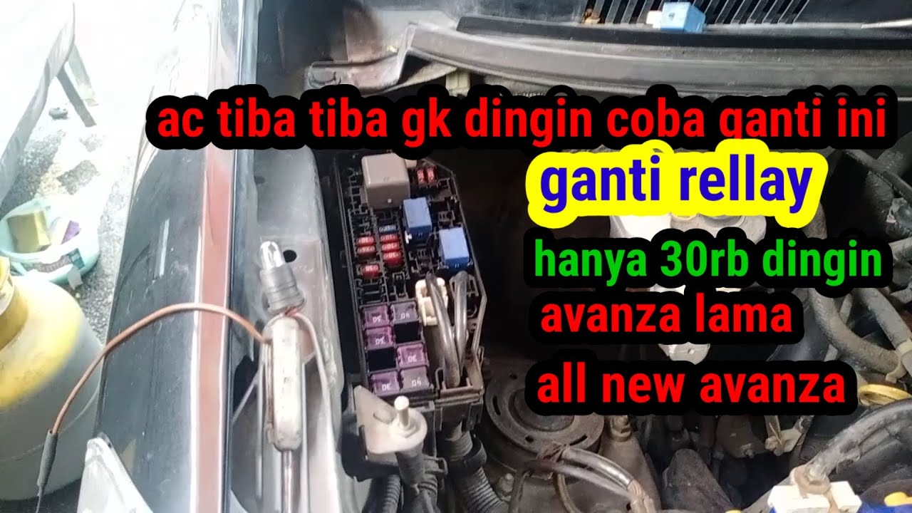 AC MOBIL AVANZA,APV TIBA2 GAK DINGIN TENYATA CUMA RELLAY AJA
