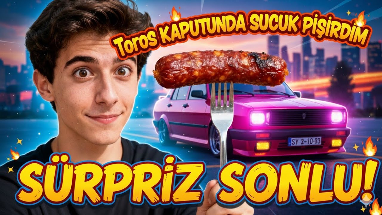 TOROS MOTORUNDA SUCUK PİŞİRDİM! (Tadı Efsane Oldu)