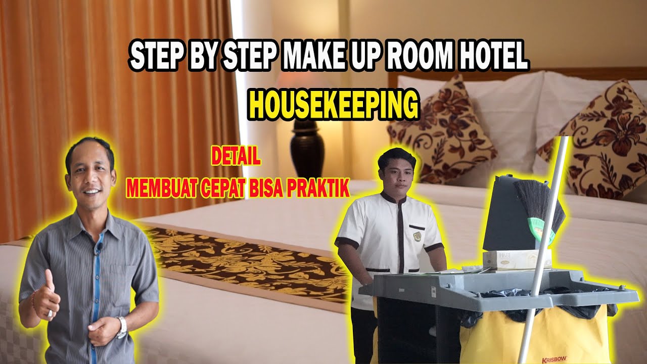 Langkah - langkah Menata Kamar Hotel ⁉️Housekeeping‼️