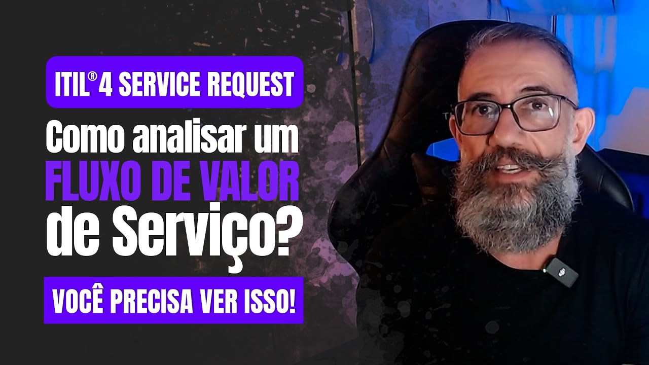 ITIL4® Practitioner Service Request Management analisando um fluxo de valor de Serviço. #ITIL4