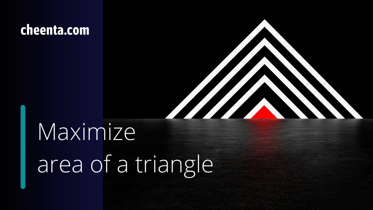 How to maximize area of a triangle with given perimeter | BStat 2008 Subjective Problem 1