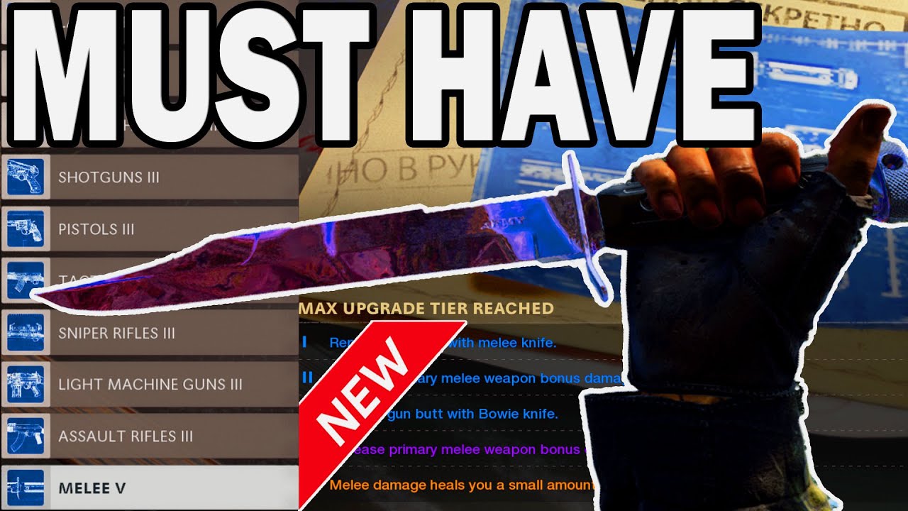 GAME CHANGING? NEW *MAXED OUT* Tier V MELEE Upgrade. Most UNDERATED UPGRADE in cold war zombies?
