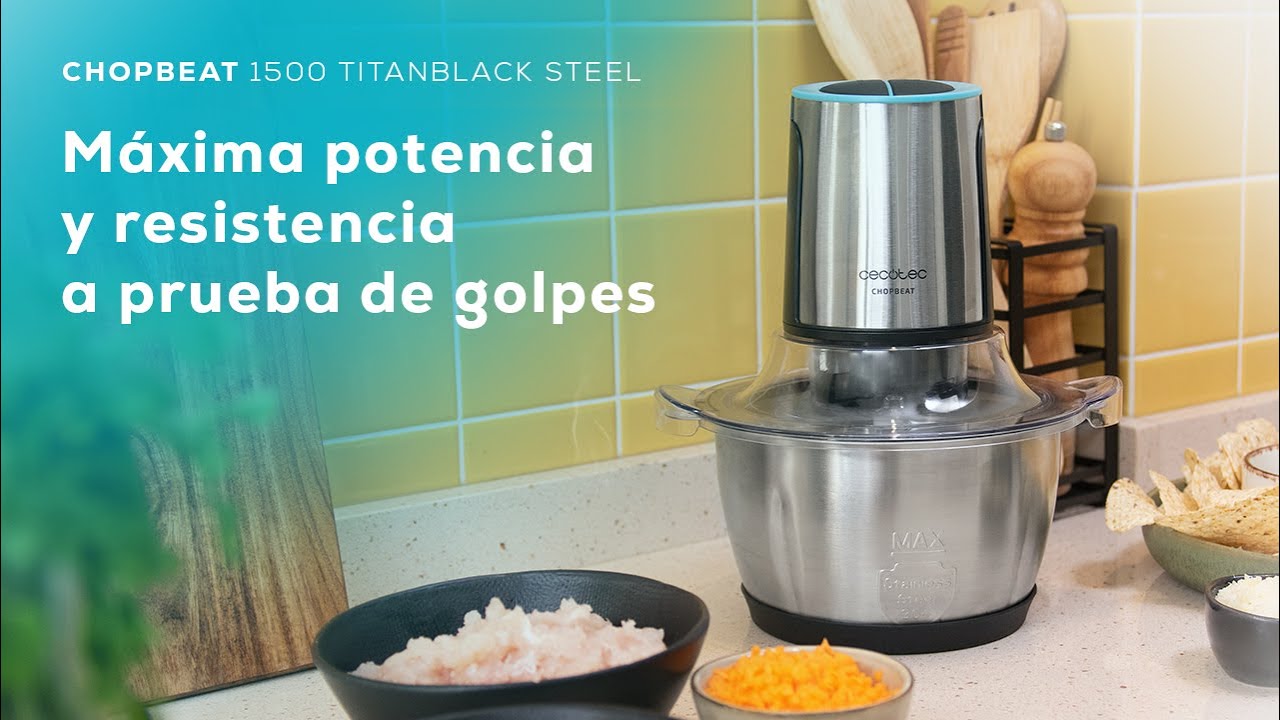Picadora eléctrica ChopBeat 1500 TitanBlack Steel