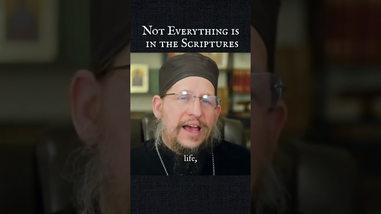 Not Everything is in the Scriptures 