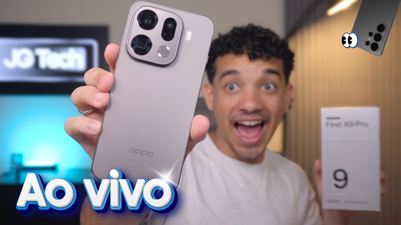 Melhor que S26 Ultra?! Chegou meu OPPO Find X9 Pro - Unboxing (Ao vivo)