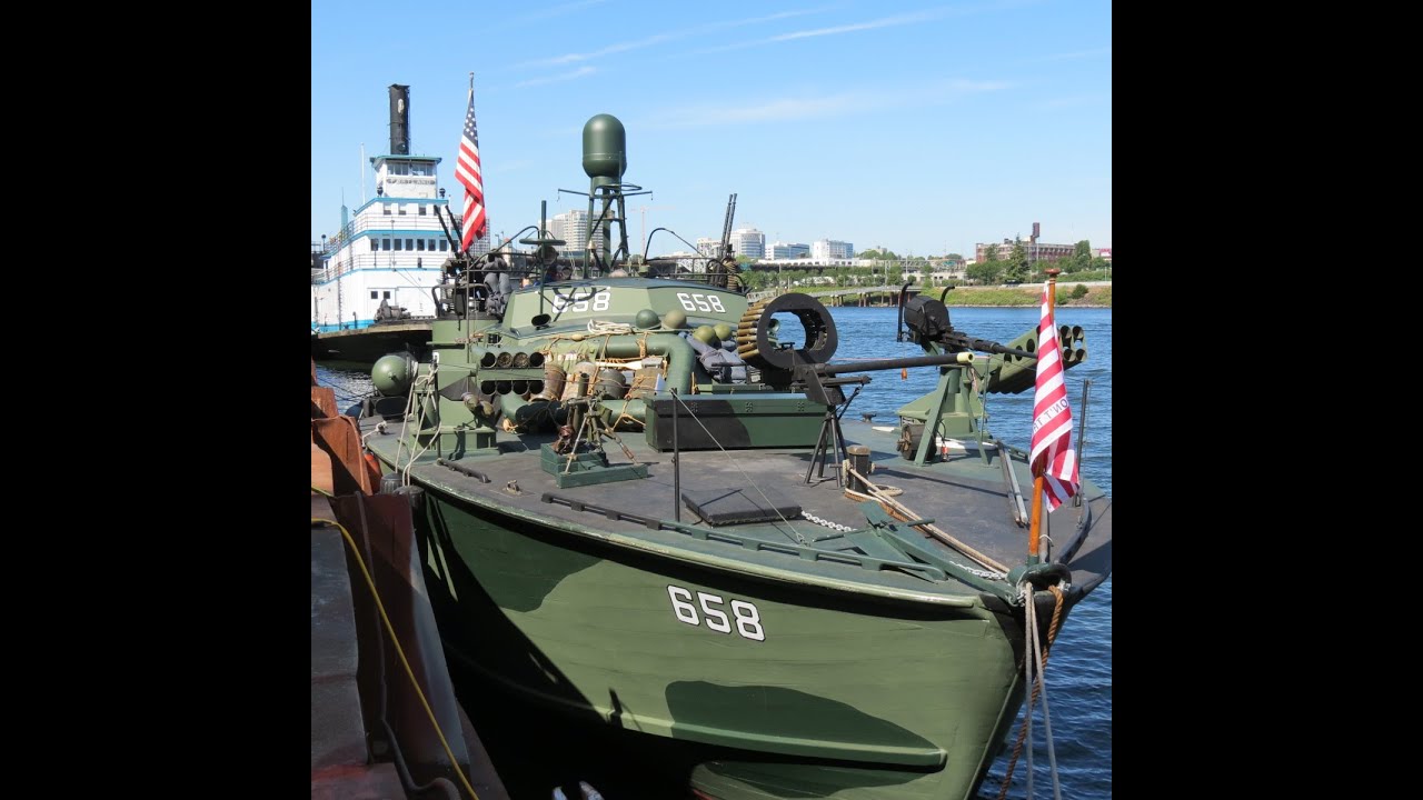 PT Boat PT658  Deck and Boathouse Museum Tour Walk around
