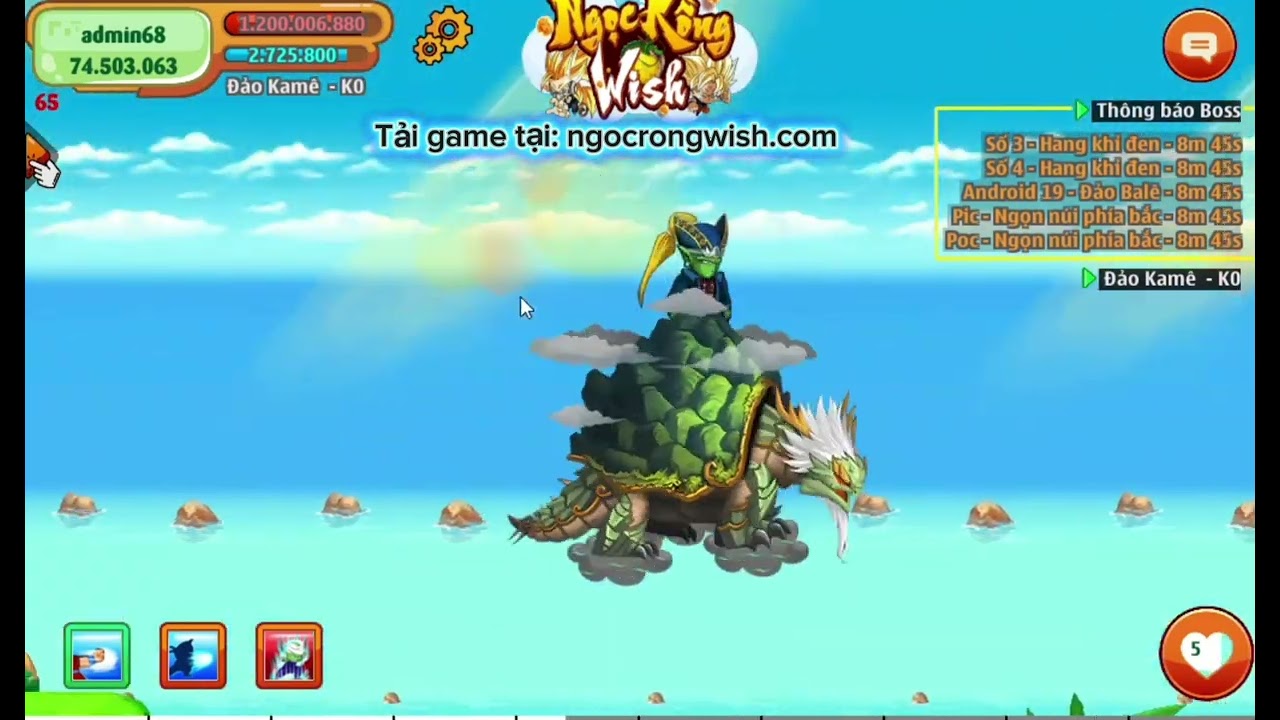 Nro lậu mới nhất - Trải nghiệm Ngọc rồng wish open test free all không mất phí 