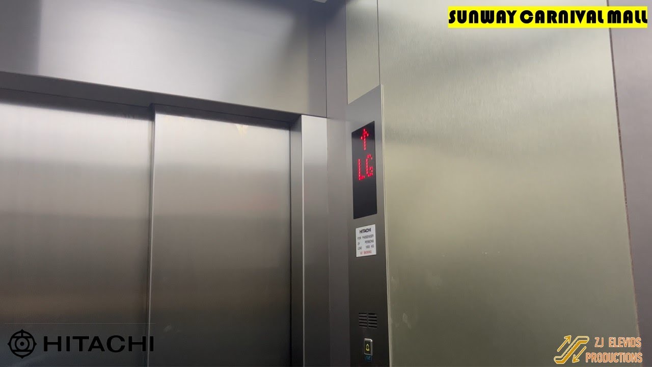 Brand New 2022 Hitachi Elevators at Sunway Carnival Mall, Seberang Jaya, Penang, Malaysia.(New Wing)