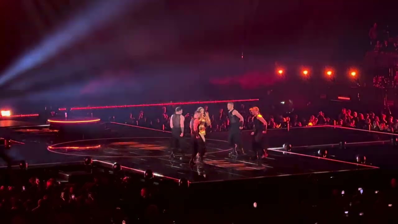 Eurovision 2024 Georgia Rehearsal with crowd Nutsa Buzaladze - Firefighter
