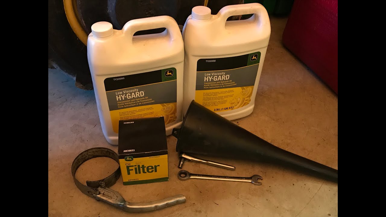 Transaxle Fluid and Filter Change John Deere 316 (Onan), 318, 322, 332, 420, 430