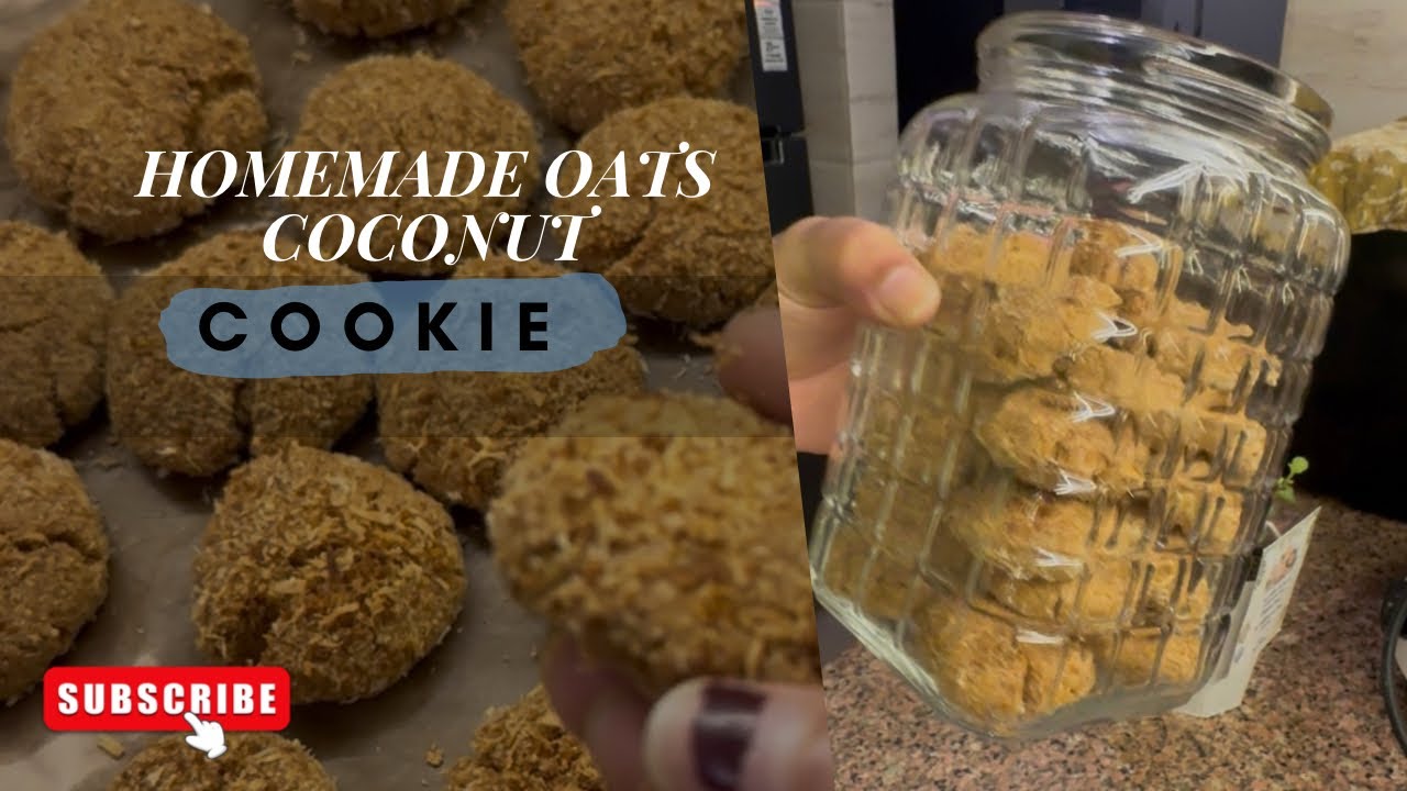 No Maida,No egg ,No Butter Healthy Oat Coconut Cookies ll 3 ingredients Cookie Recipe 🍪