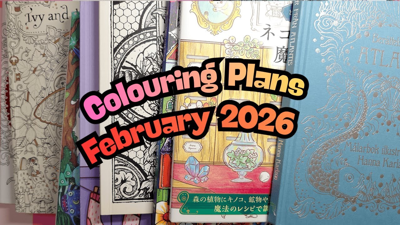 Colouring Plans February 2026 - This Month I Feel Like Being Free and Breezy! 💗💜💗