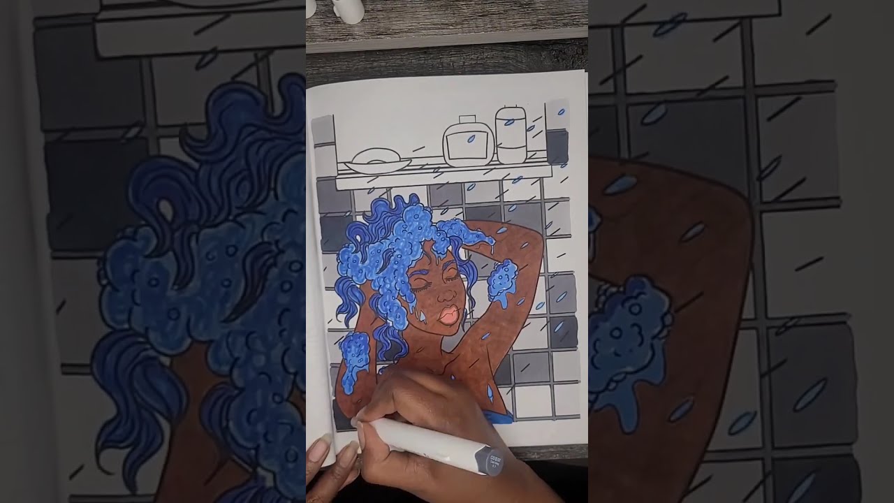 Exhale With Me 🌿 Coloring in Exhale by Latoya Nicole  #selfcare #colorwithme #relaxandunwind