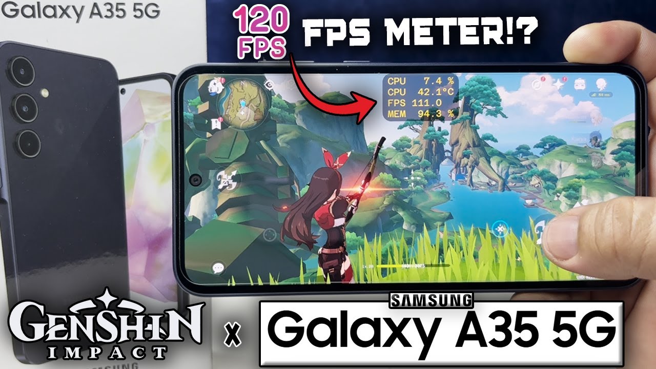 GENSHIN IMPACT Game Test on Samsung Galaxy A35 5G!! | HIGHEST SETTINGS w/ FPS METER??
