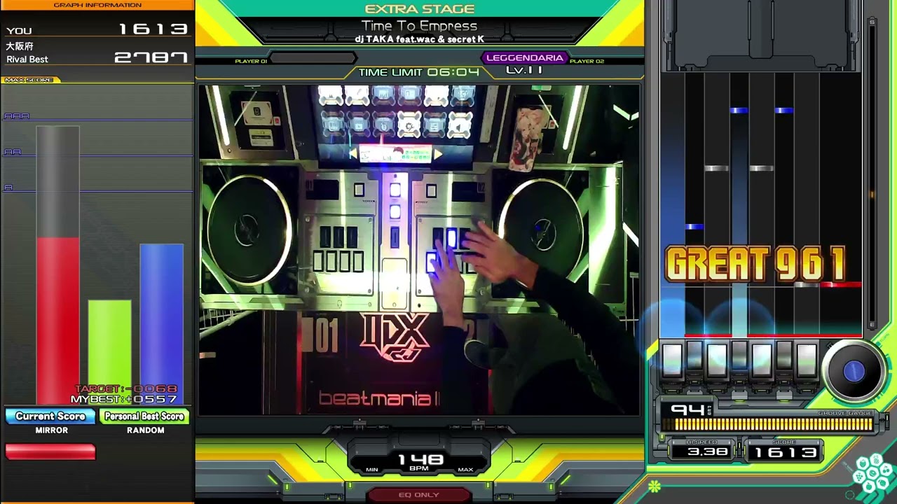 【beatmania IIDX】Time To Empress / dj TAKA feat.wac & secret K