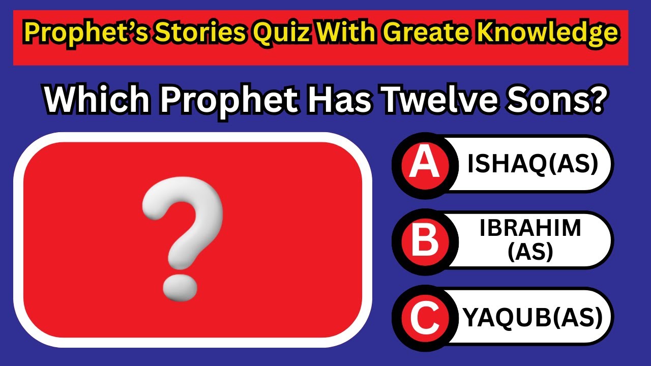 Prophet's Stories Quiz | Spreading Islam | Quiz Challenge | #Knowledge Of Islam|#english 