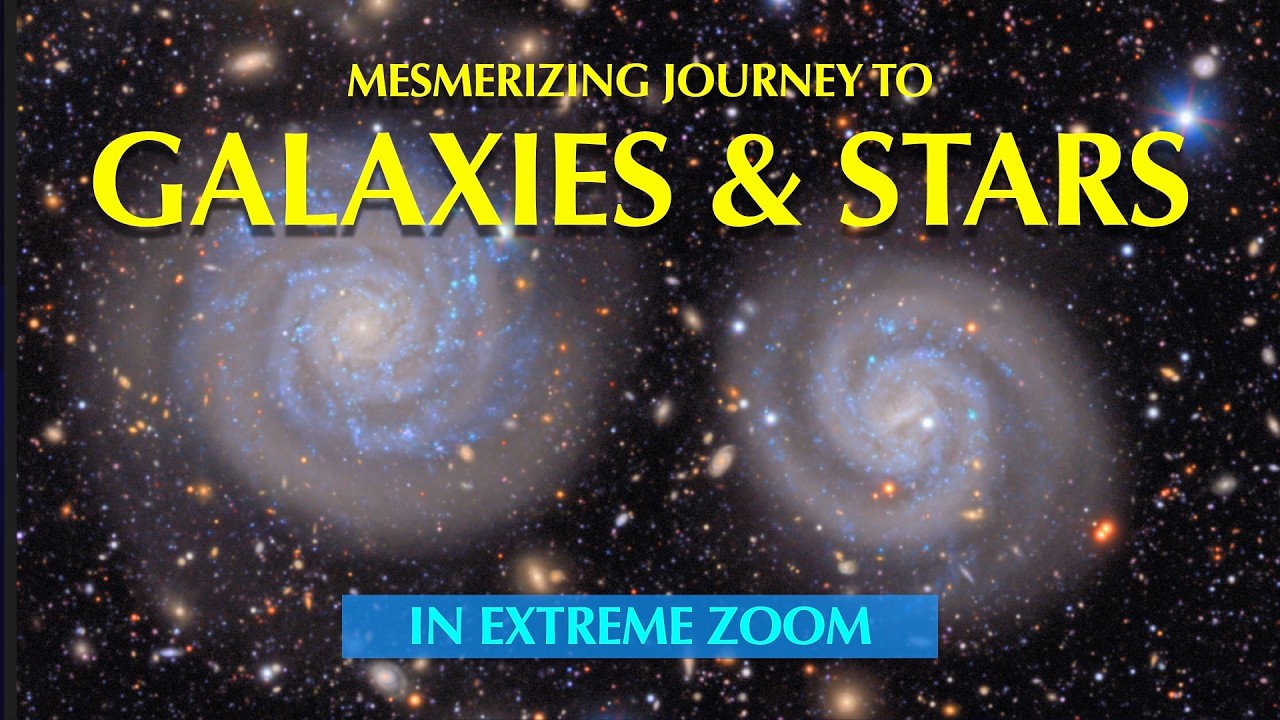 Mesmerizing Journey to Deep Space, Galaxies and Stars in Extreme Zoom 4K - #asmr