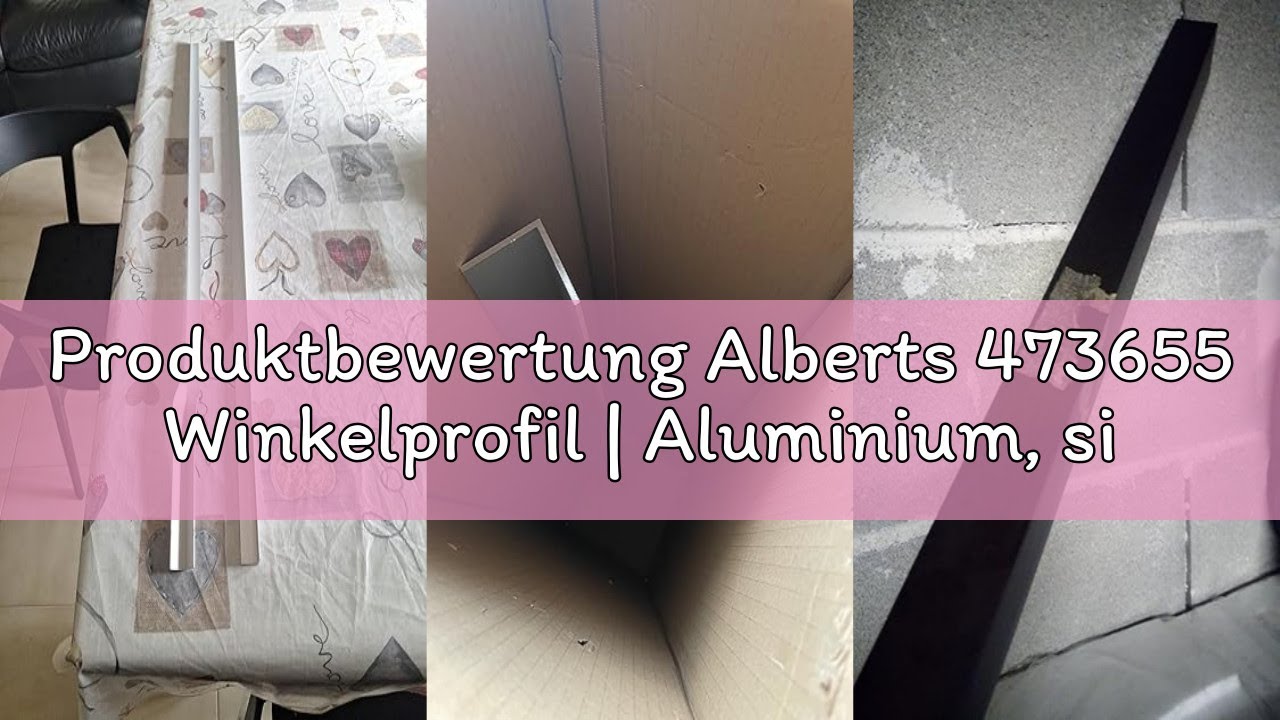 Produktbewertung Alberts 473655 Winkelprofil | Aluminium, silberfarbig eloxiert | 1000 x 30 x 30 mm