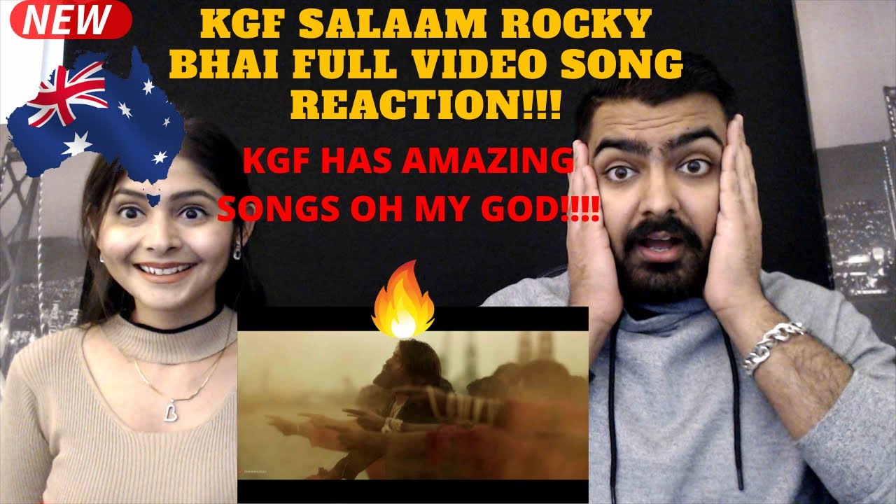KGF SALAAM ROCKY BHAI Song Reaction by an AUSTRALIAN Couple | KGF Reaction | Amazing Song And Video!