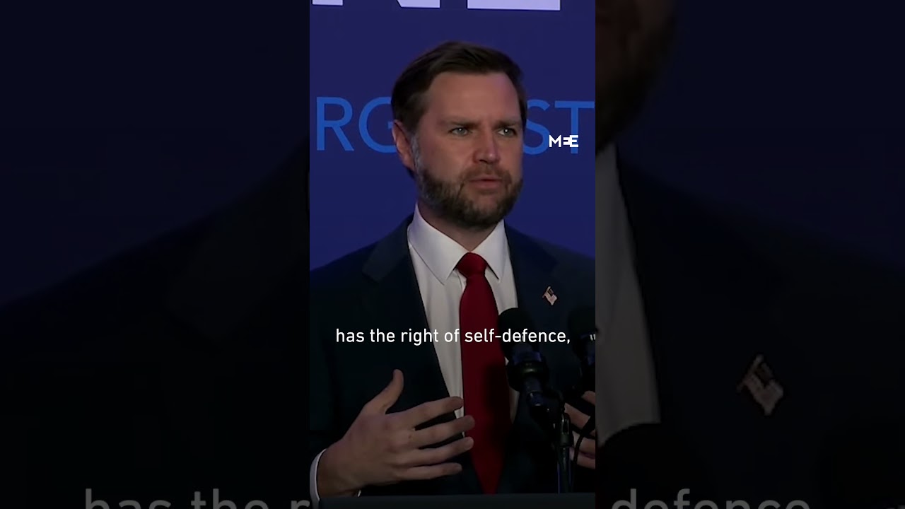 Vance says every nation in region has 'right of self-defence&rsquo; not just Israel