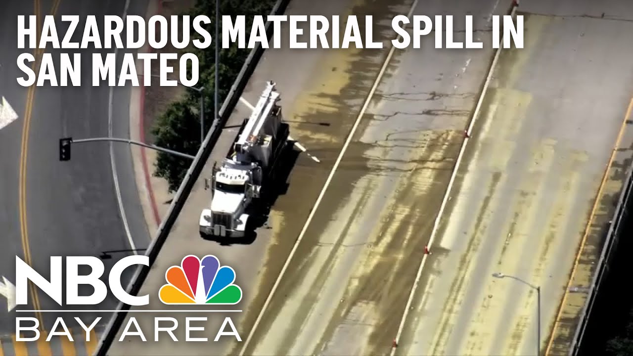 Hazardous material spill shuts down eastbound Highway 92 in San Mateo