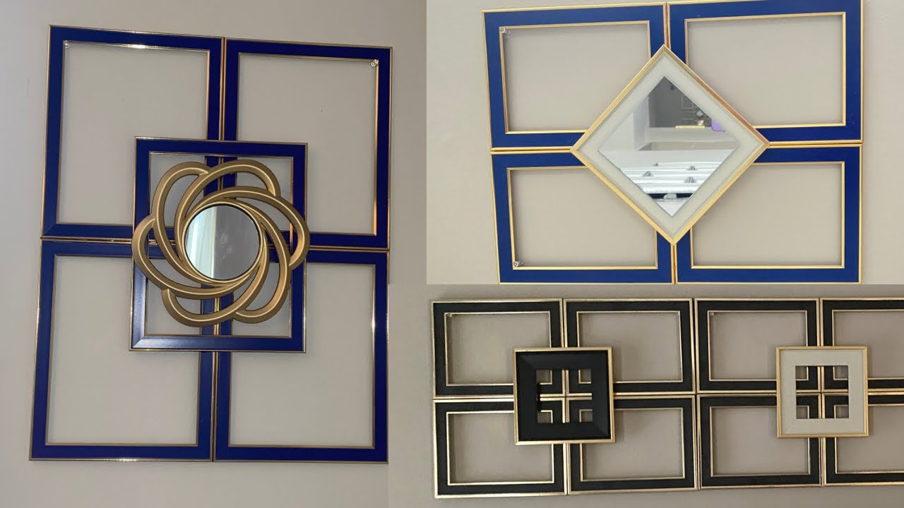 INEXPENSIVE QUICK & EASY WALL DECOR WITH DOLLAR TREE PICTURE FRAME DIY
