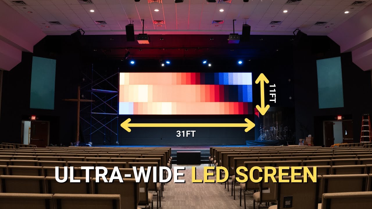 Ultra-Wide LED Screen for Churches (Citizen's Church Case Study)