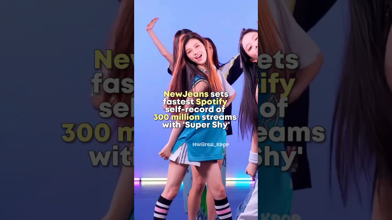 NJ sets fastest Spotify self-record.... #kpop #newjeans #news #trending #tokki #edits