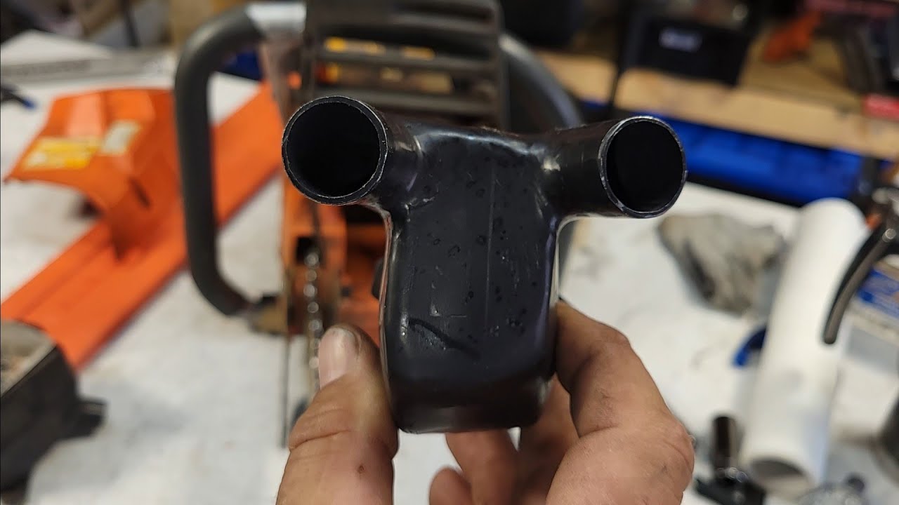 Testing a new pipe design on a 372xp.