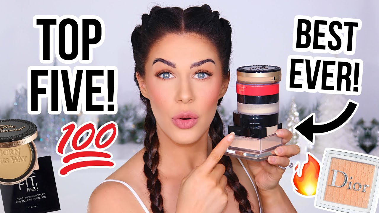 TOP 5 SETTING POWDERS & POWDER FOUNDATIONS FOR PERFECT, SMOOTH SKIN! 2021 YEARLY BEAUTY FAVORITES!